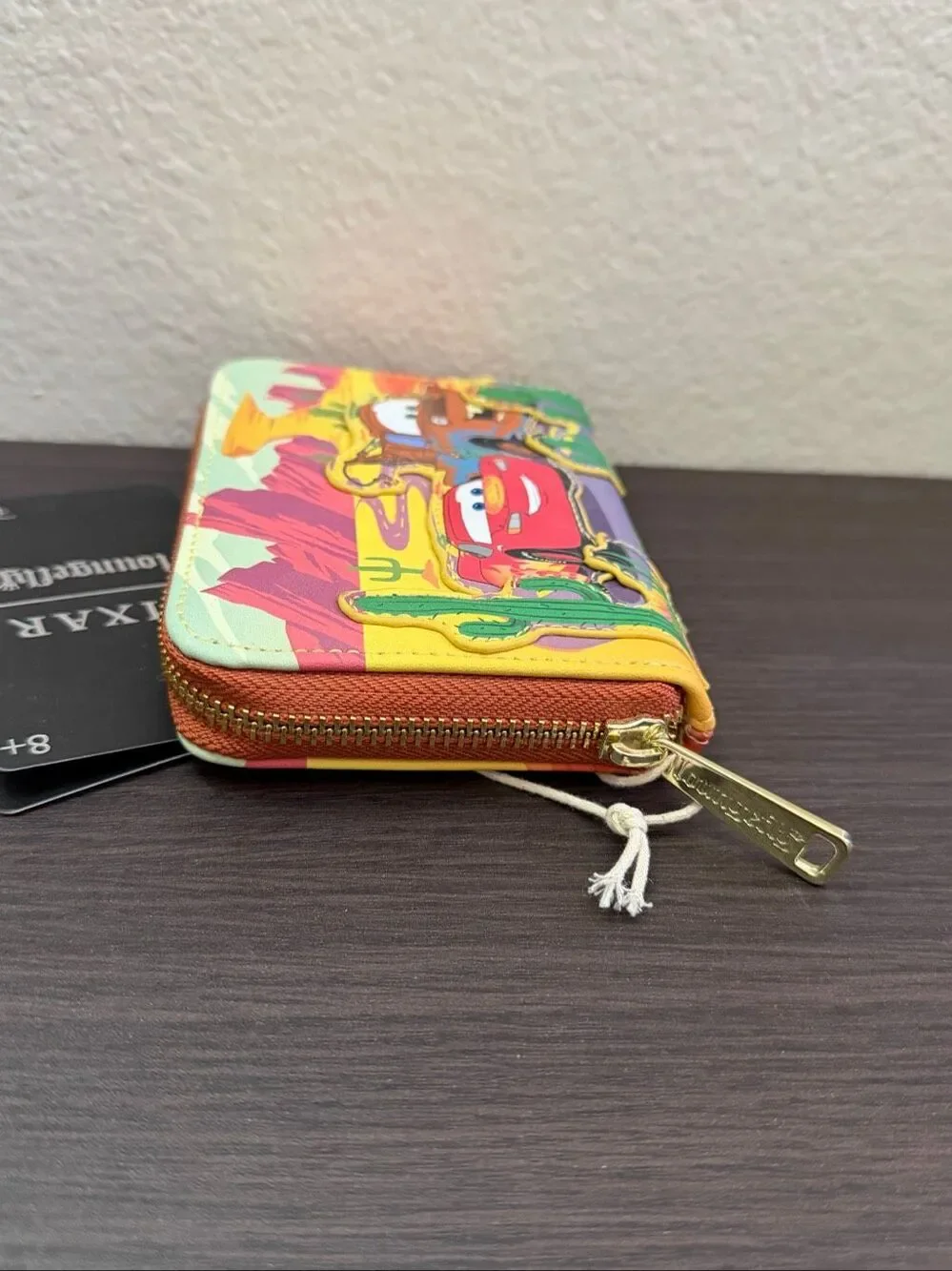 Loungefly Disney Pixar Cars Lightning McQueen and Mater Desert Zip Wallet